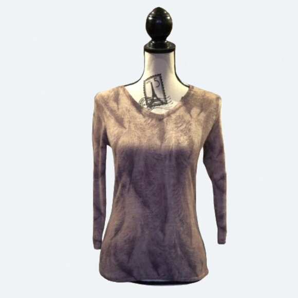 COPY - Ghost London Extra Fine Merino Wool Sweater feather print Size S - Picture 1 of 7